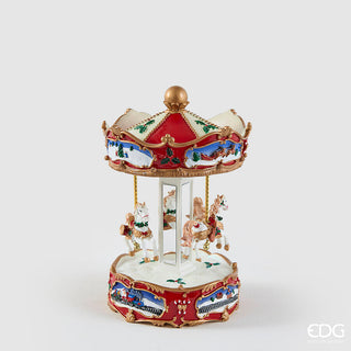 decorazione carillon giostra cavalli natale