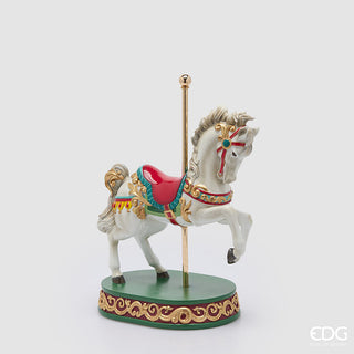 decorazione cavallo su giostra natalizia